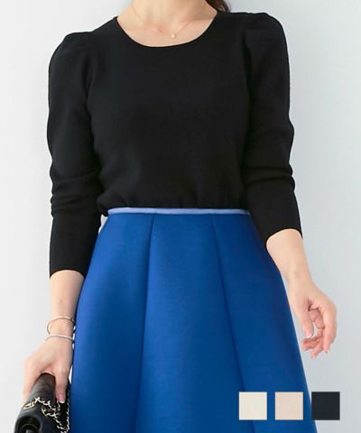 ニット ラウンドネック タックスリーブ Liala×PG 全3色｜lpg412-1229【3】のサムネイル