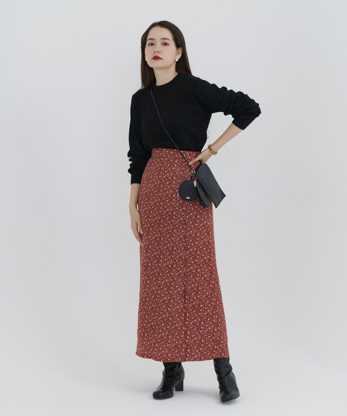 クルーネック ニット TINA:JOJUN