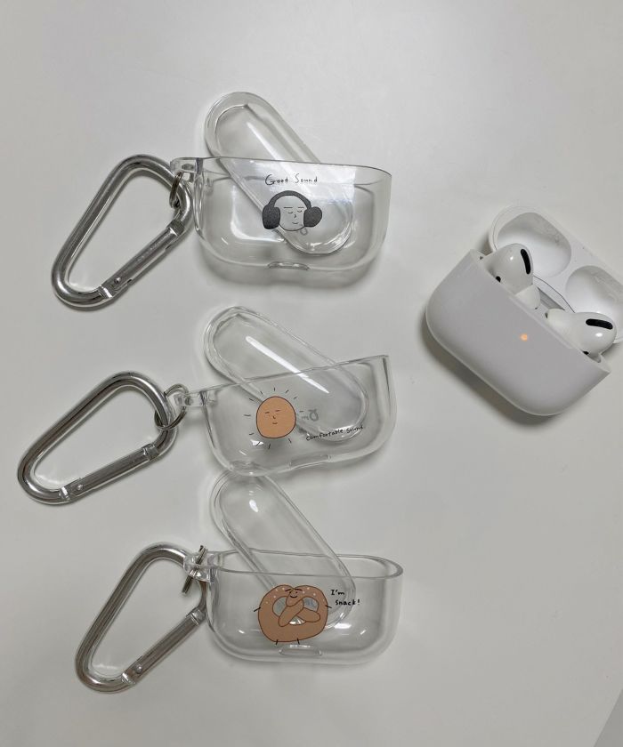 air pods/air pods pro/air podsケース/クリア/オリジナルプリント