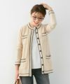 新色追加/手洗い可/長袖/アンサンブル対応/くるみボタン/配色/上品/綺麗め