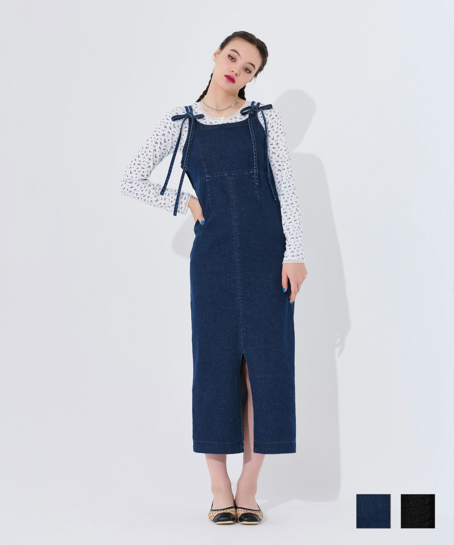 前後2way Iラインデニムワンピース Tina Jojun 全2色 Tnj312 0194 6