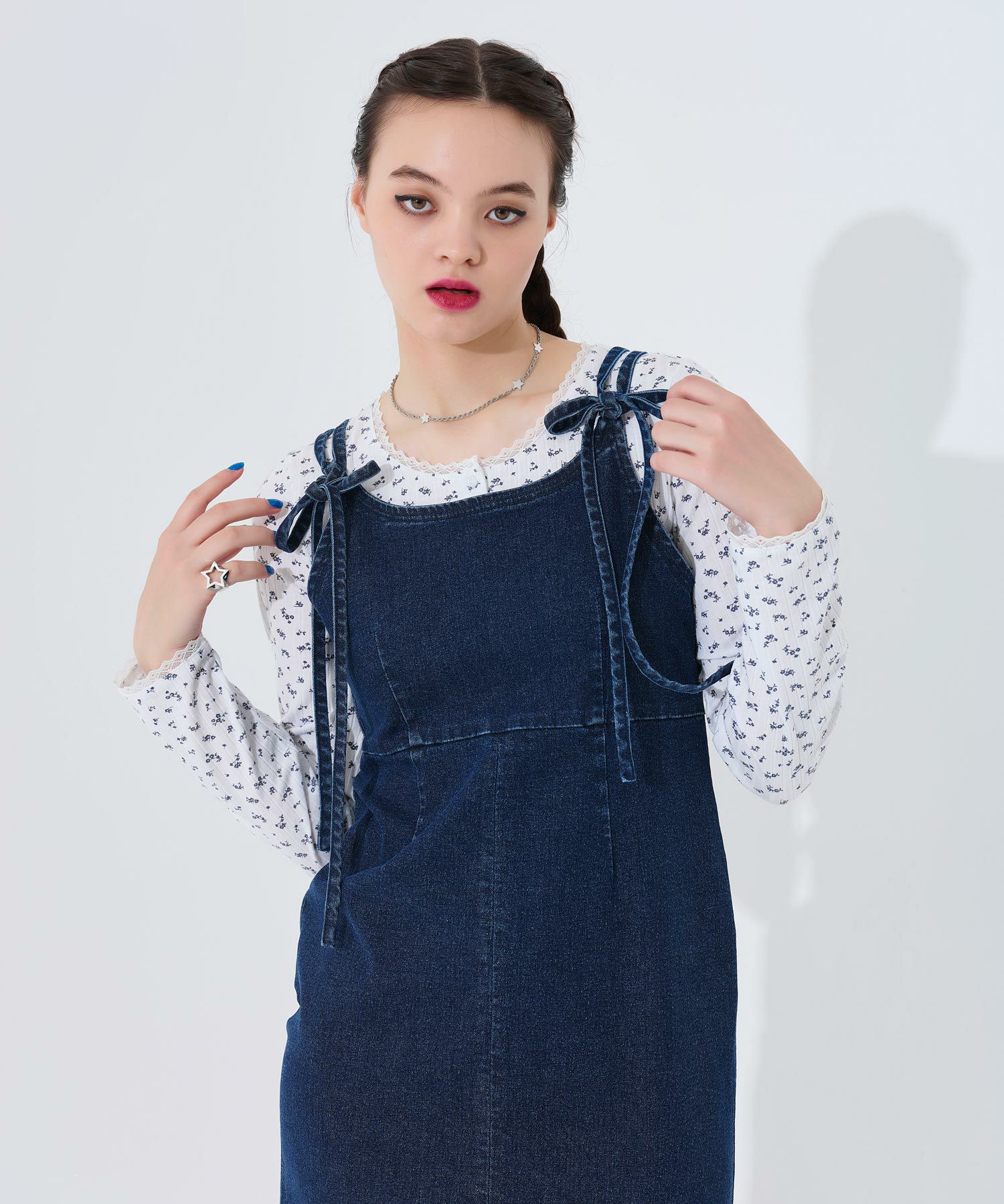 前後2WAY Iラインキャミワンピース TINA：JOJUN 全2色｜tnj312-0194【8