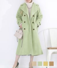 コート カラー トレンチ型 ロング Liala×PG