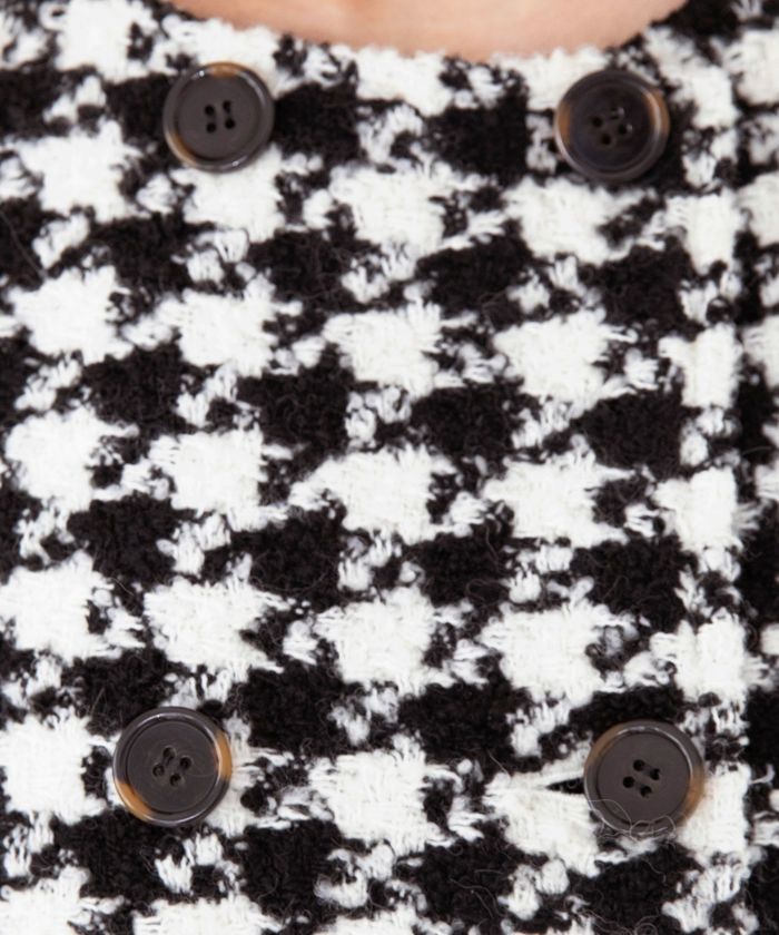 コート ポンチョ 千鳥格子 Liala×PG 全1色｜lpg112-1253【1】 - コート