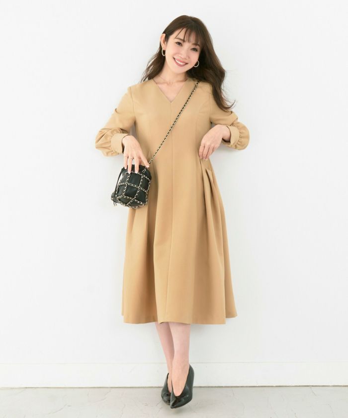 ワンピース タックポケット フレア Liala×PG 全2色｜lpg312-1247【1