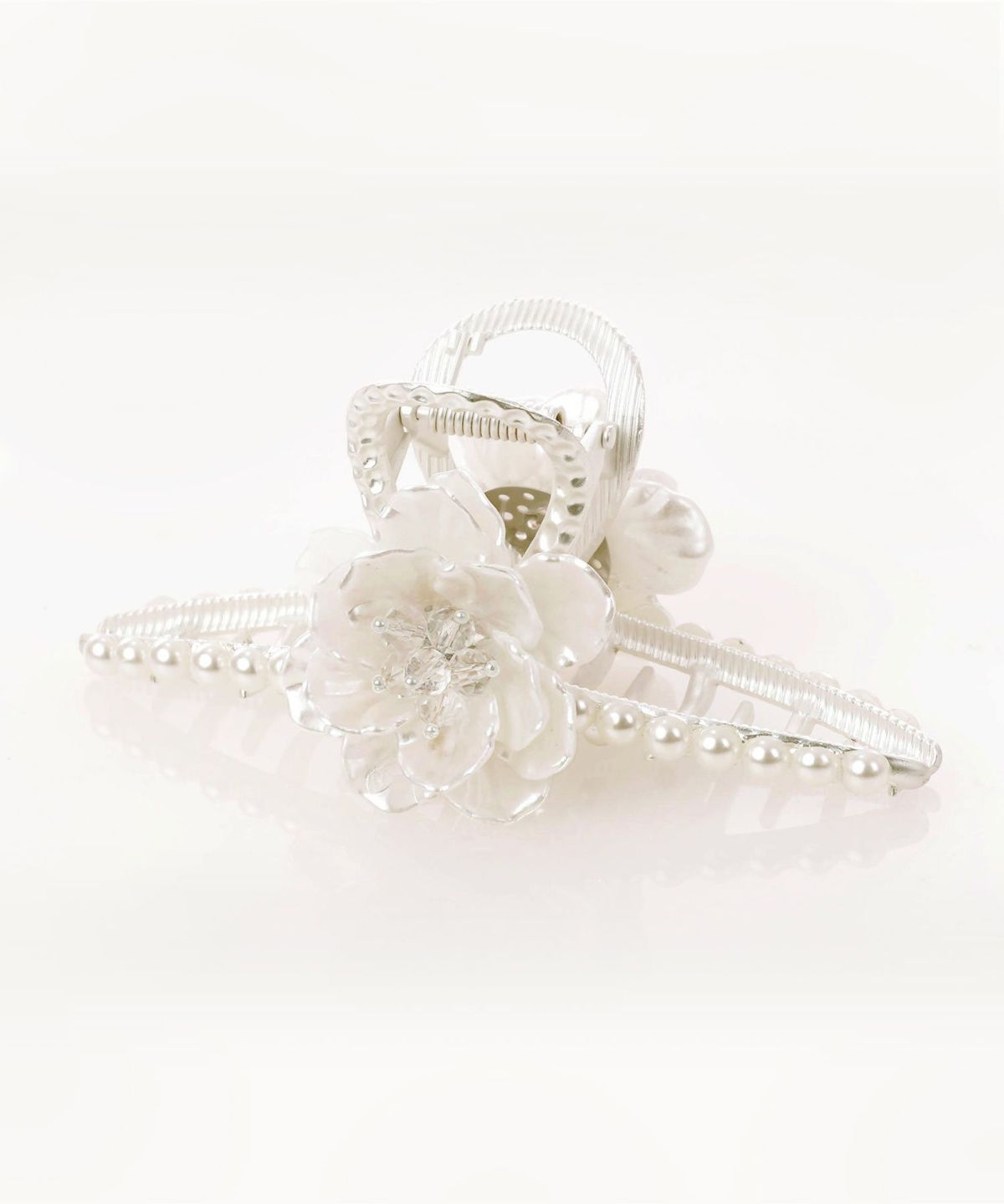 レディース/アクセサリー/ヘアアクセサリー/バンス/ヘアクリップ/パール/ビジュー/フラワー/アイボリー/クリーム/ゴールド/フェミニン/大人かわいい/ヘアアレンジ/まとめ髪