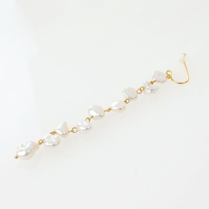 バロック パール ロング ピアス イヤリング Baroque Pearl Long Pierce Earring