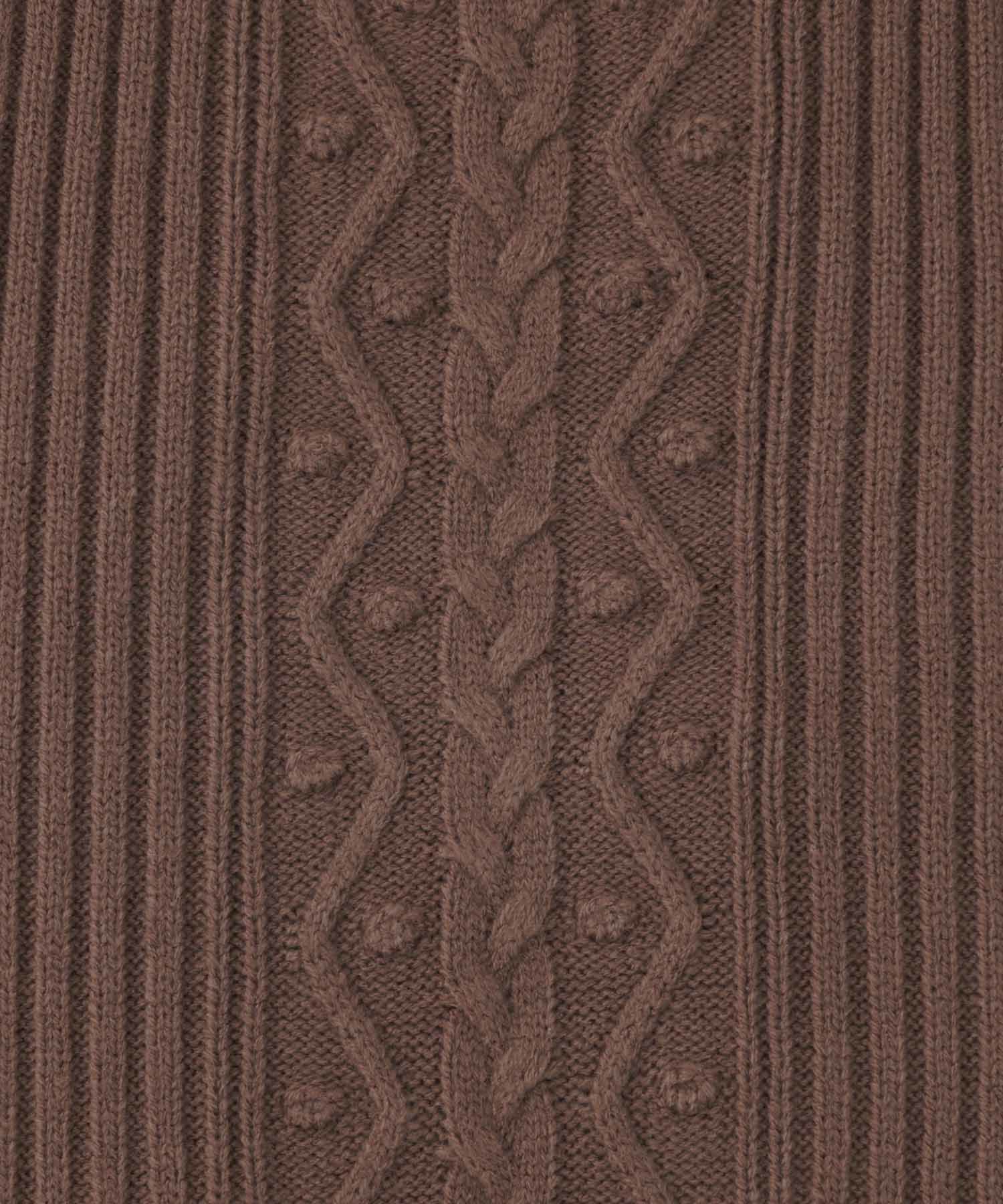 手洗い可/レディース/ワンピース/ニット/ニットワンピ/秋/冬/ケーブル/リブ編み/レイヤード/重ね着風/フリル/長袖/アイボリー/グレー/ブラウン/チャコール/ブラック/フェミニン/大人可愛い