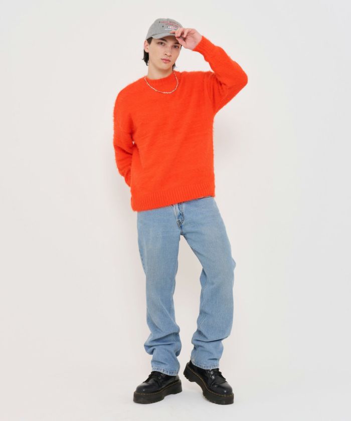 ユニセックス オーバーシャギーニット TINA：JOJUN 全6色