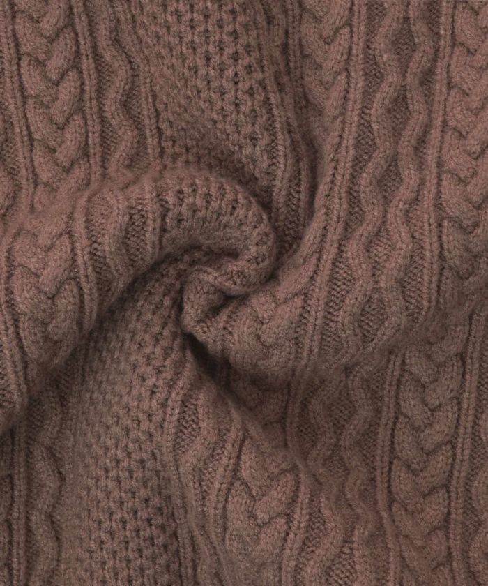 レディース/ワンピース/ニット/ニットワンピ/ケーブル編み/アラン柄/クルーネック/マーメイドライン/長袖/ホワイト/モカ/ブラウン/ネイビー