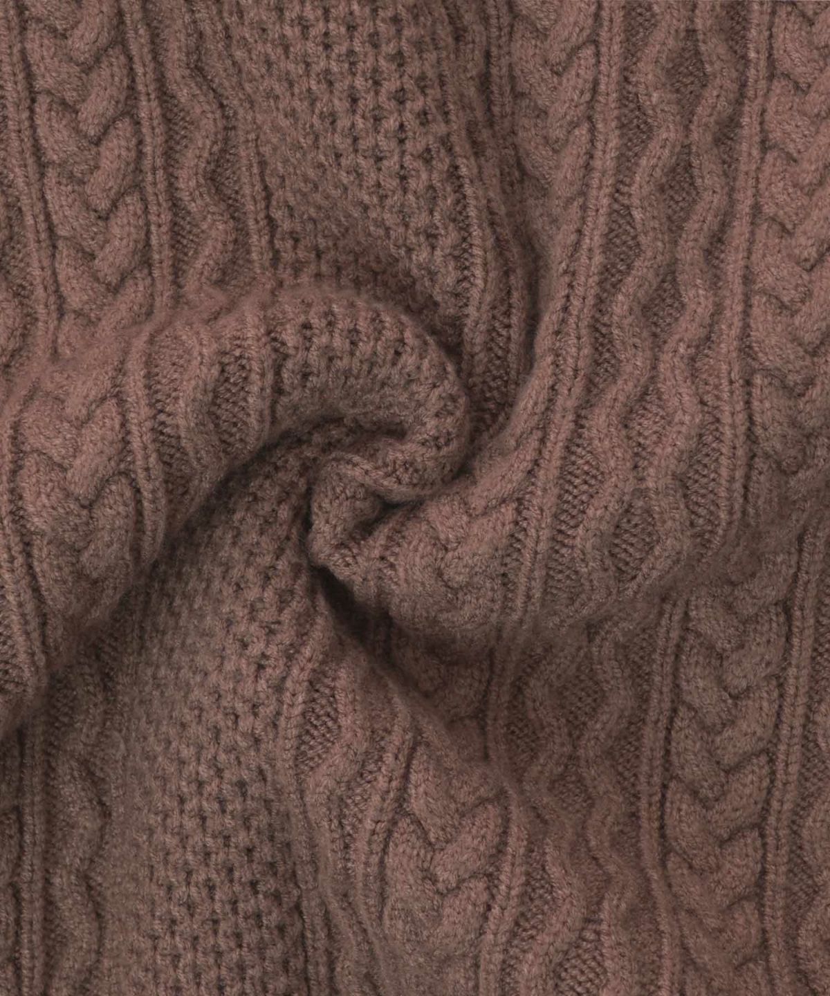 レディース/ワンピース/ニット/ニットワンピ/ケーブル編み/アラン柄/クルーネック/マーメイドライン/長袖/ホワイト/モカ/ブラウン/ネイビー