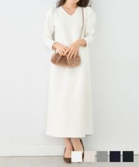 ダンボールニット袖タックワンピースLiala×PG