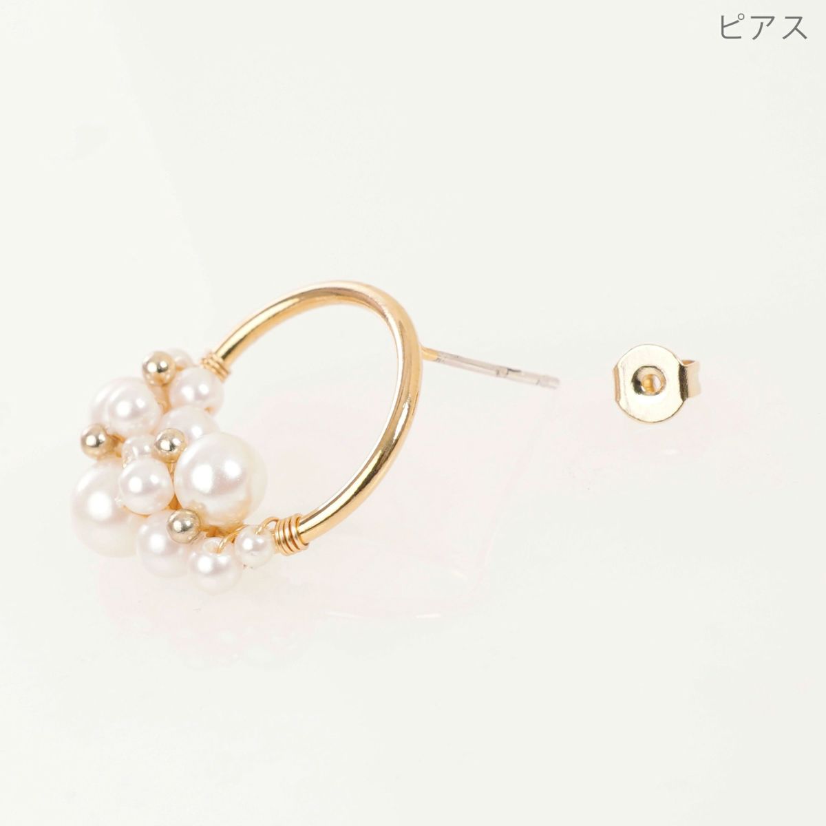 パール リース ピアス イヤリング Pearl Wreath Pierce Earring
