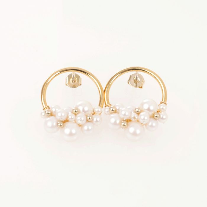 パール リース ピアス イヤリング Pearl Wreath Pierce Earring