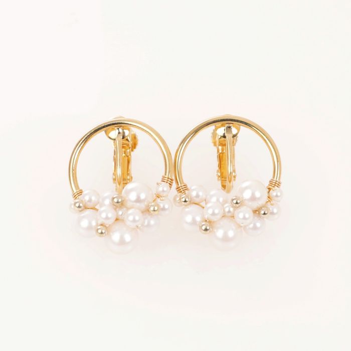 パール リース ピアス イヤリング Pearl Wreath Pierce Earring