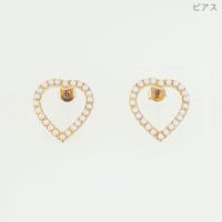 パール ハート シェイプ ピアス イヤリング Pearl Heart Shape Pierce Earring