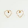 パール ハート シェイプ ピアス イヤリング Pearl Heart Shape Pierce Earring