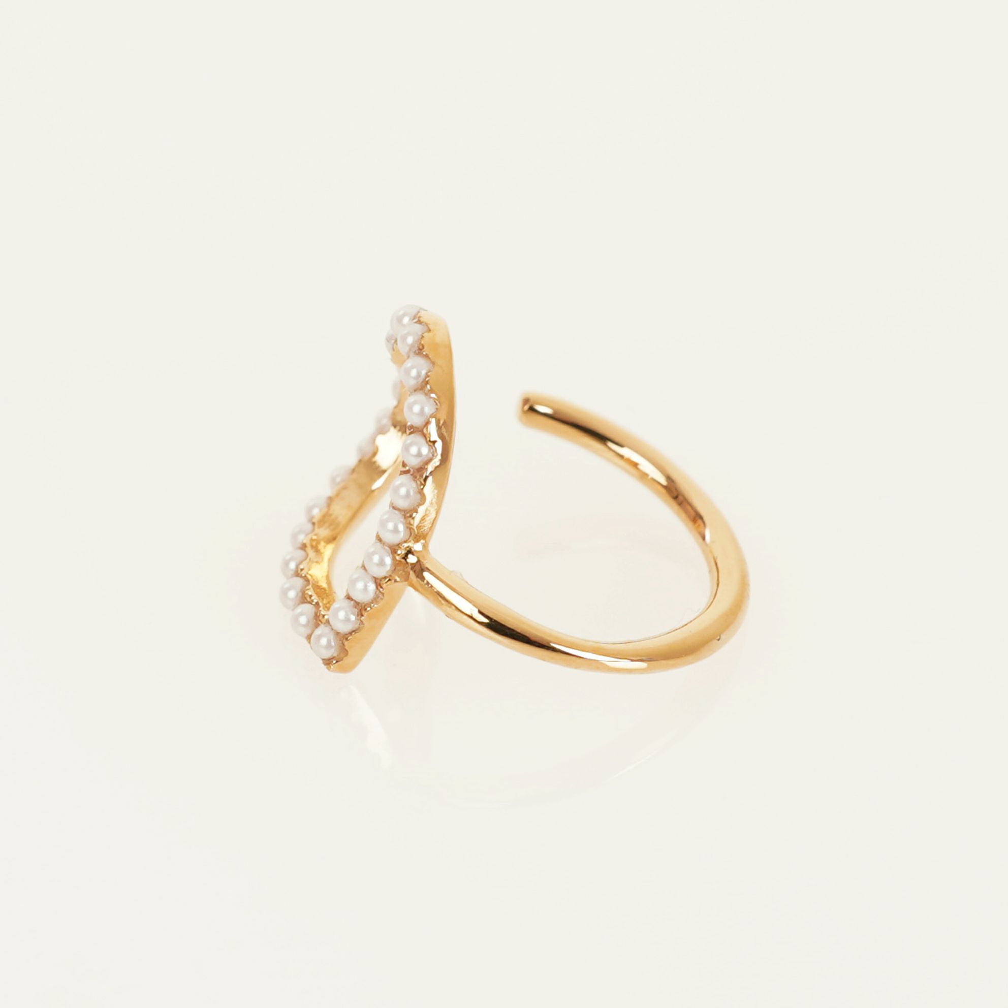 パール ハート シェイプ リング Pearl Heart Shape Ring