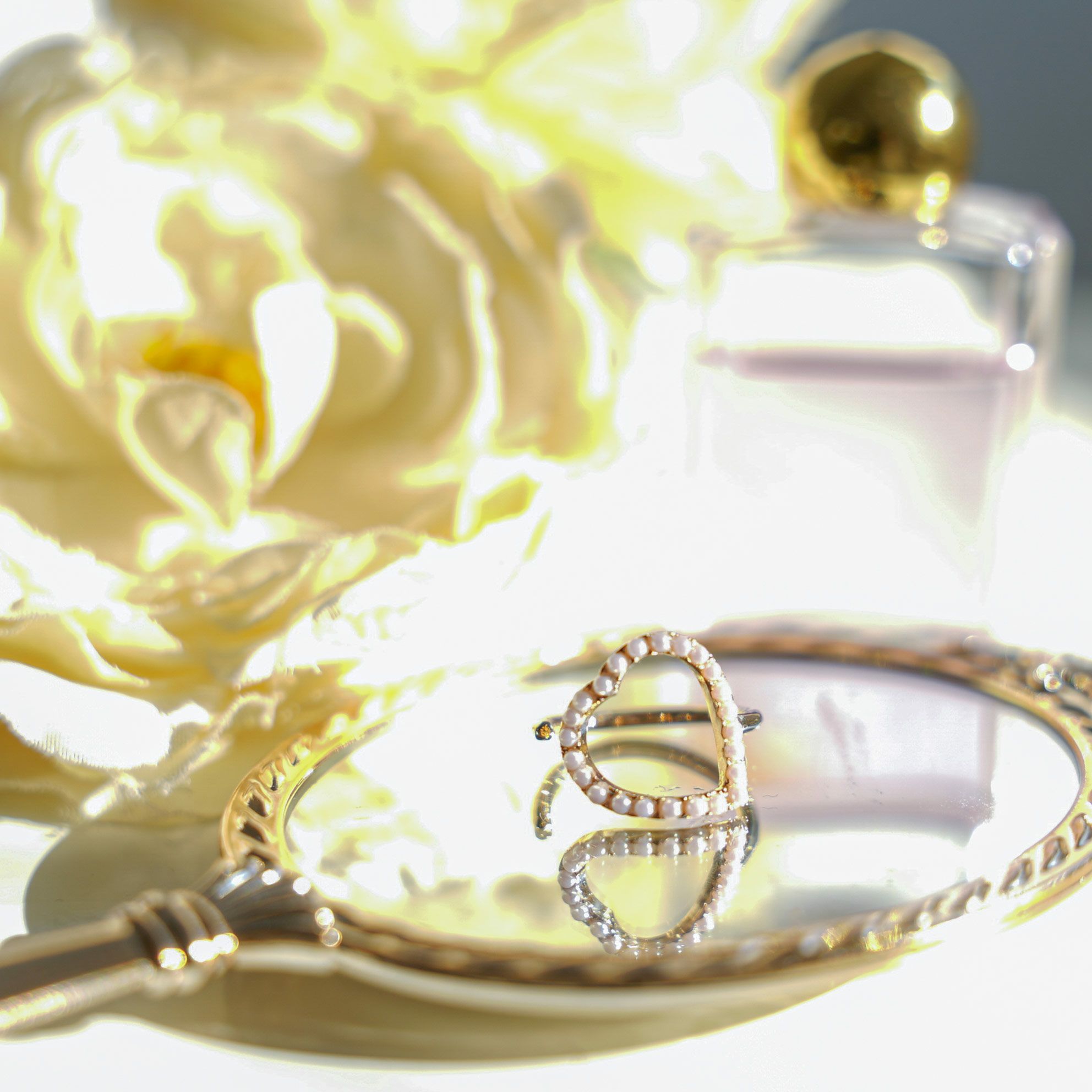 パール ハート シェイプ リング Pearl Heart Shape Ring