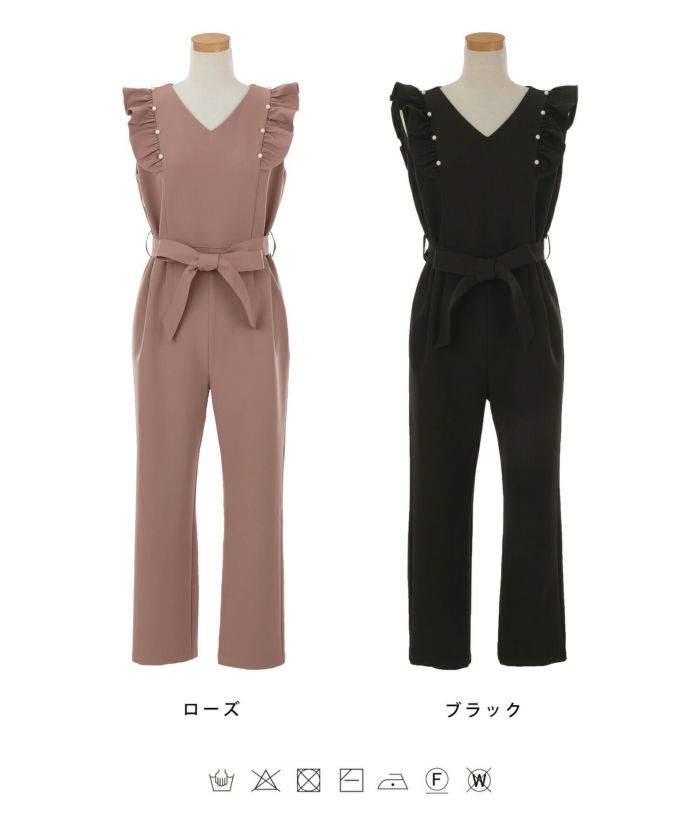 オールインワン パール ＆ フリル デザイン le reve vaniller 全