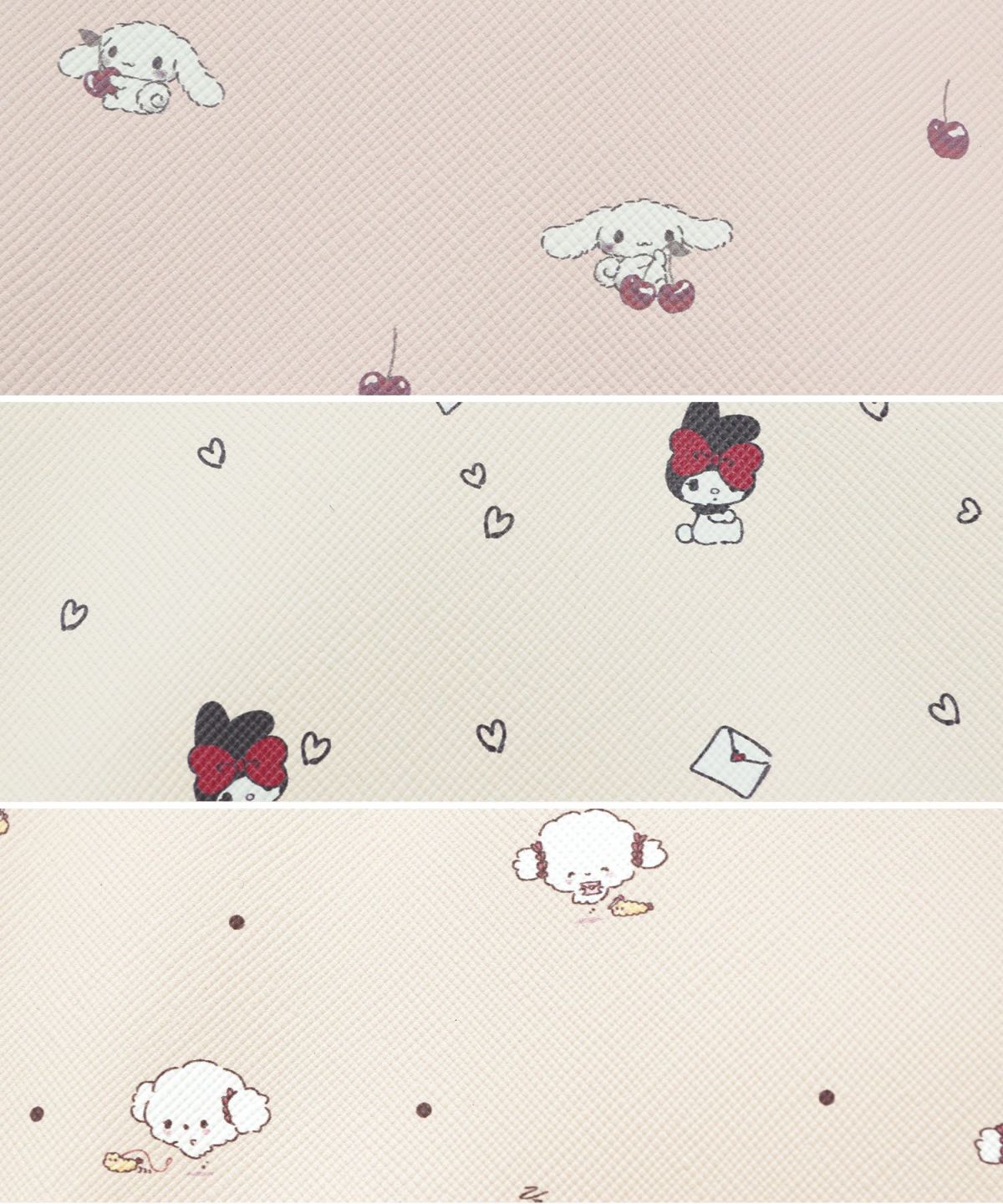 サンリオ/シナモロール/マイメロディ/こぎみゅん/ずきん/りぼん/エビフライ/さくらんぼ/シナモン/小物入れ/ポーチ/マルチウェイ/フラットポーチ/新生活