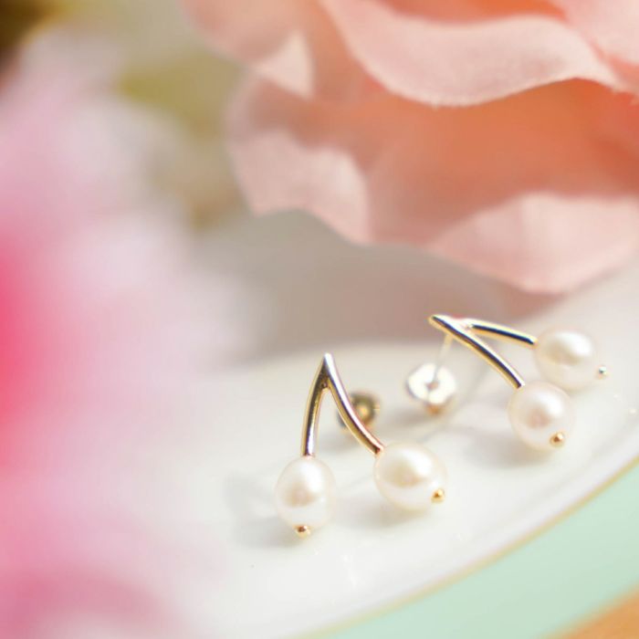 チェリー パール ピアス イヤリング Cherry Pearl Pierce Earring