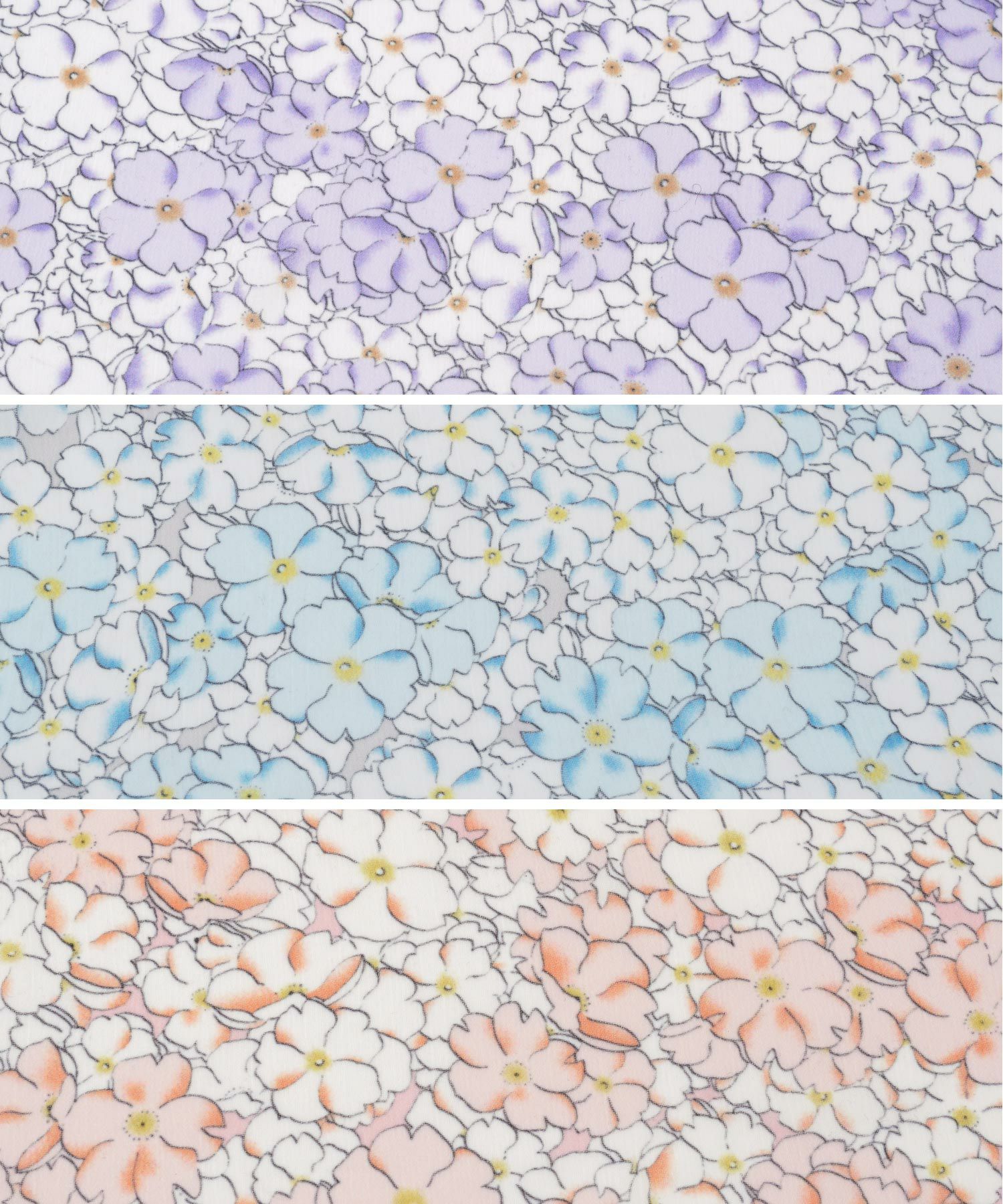 プリマシェレル/PrimaScherrer/レディース/春夏/総柄/ラベンダー/サックス/オレンジ/シアー/透け感/シアー感/ワンピースライク/セットアップ/エレガント/上品