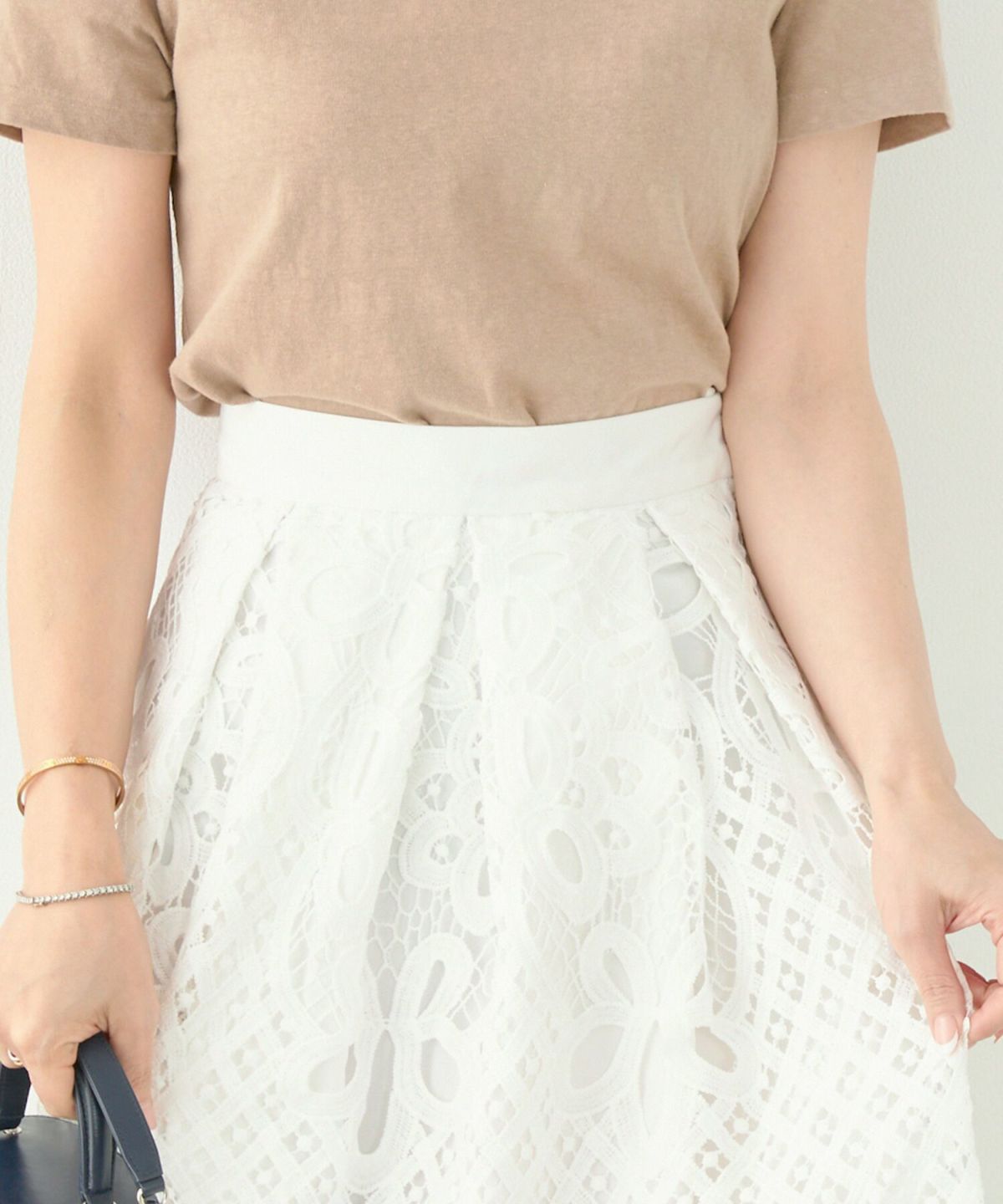 ボトムス/ウエストゴム/フレア/上品/エレガント/S/M