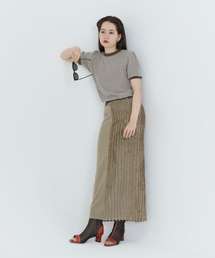 限定Price!SALE フリンジ ニットスカート TINA:JOJUN 全2色 限定Price!SALE フリンジ ニットスカート TINA:JOJUN 全2色