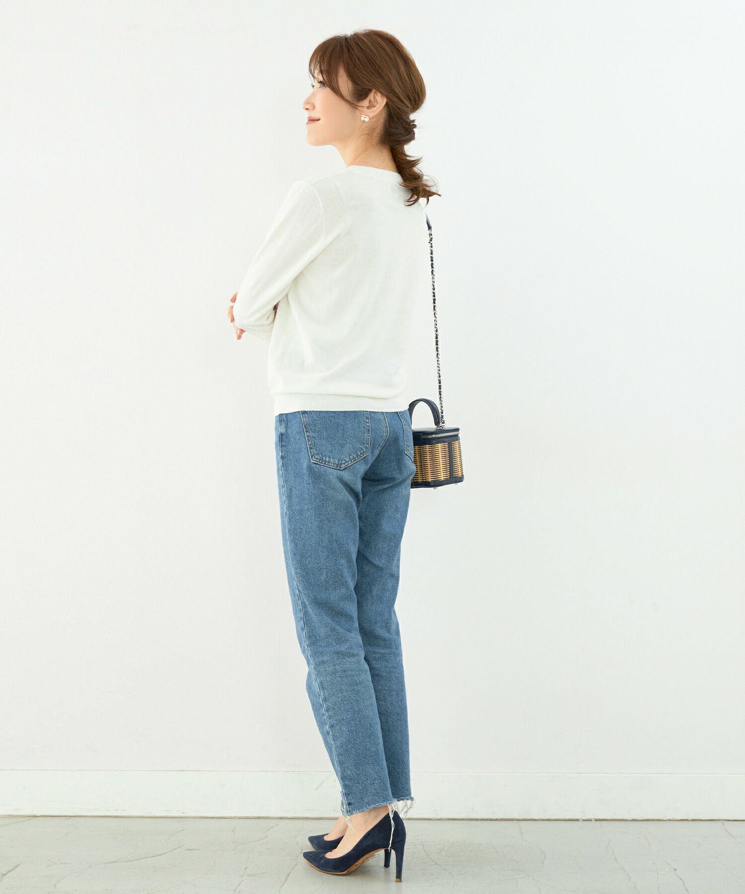 手洗い可/トップス/プルオーバー/ロゴニット/薄手/春/秋/S/M