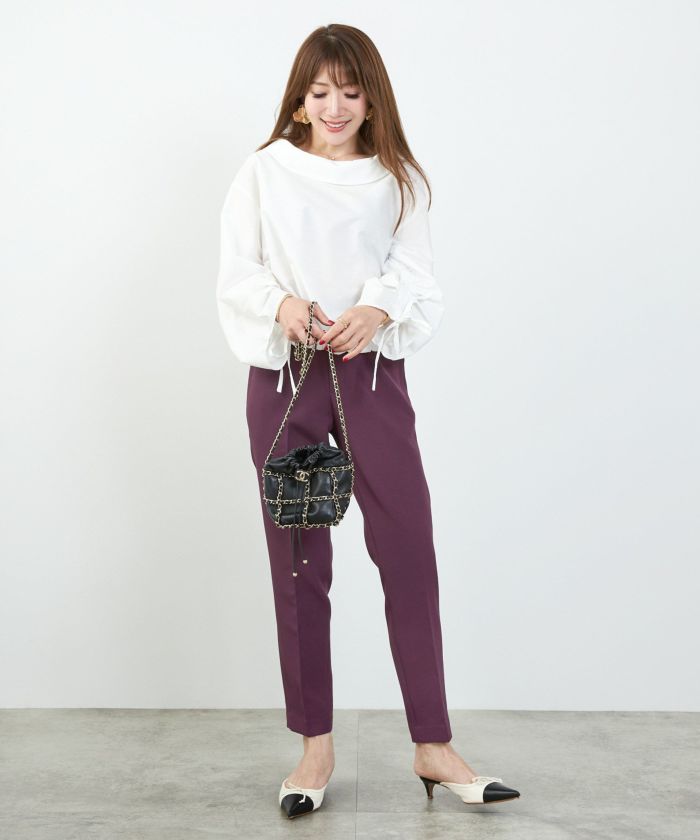 Acnestudios センタープレスパンツ　モーブパープル Acne Studios - Cotton sweatpants - Plum purple