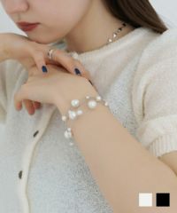 限定Price！SALE ランダムパール ブレスレット TINA：JOJUN 全2色