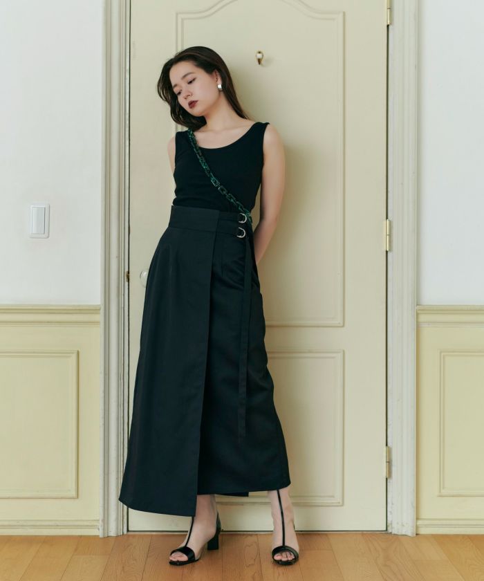 限定Price！SALE Hライン ドッキングスカート TINA：JOJUN 全2色