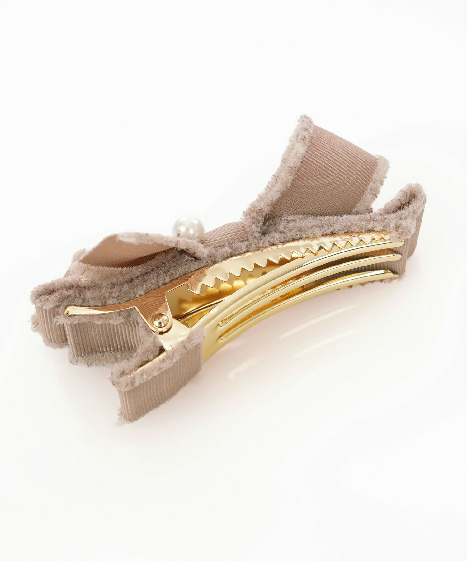 アクセサリー/ヘアアクセサリー/バレッタ/ヘアクリップ/リボン/パール/グログランリボン/フリンジ/チャーム/ヘアアレンジ/簡単ヘア/デート/結婚式/フォーマル/プレゼント/ギフト/クラシカル/上品/大人女子/フェミニン