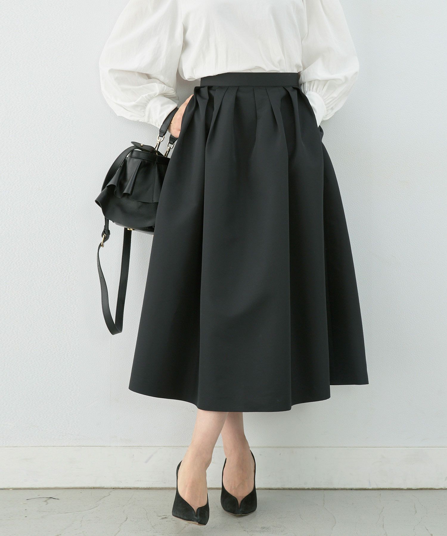 newcolor/日本製/手洗い可/オケージョン/S/M/L/ロング丈/ふんわり