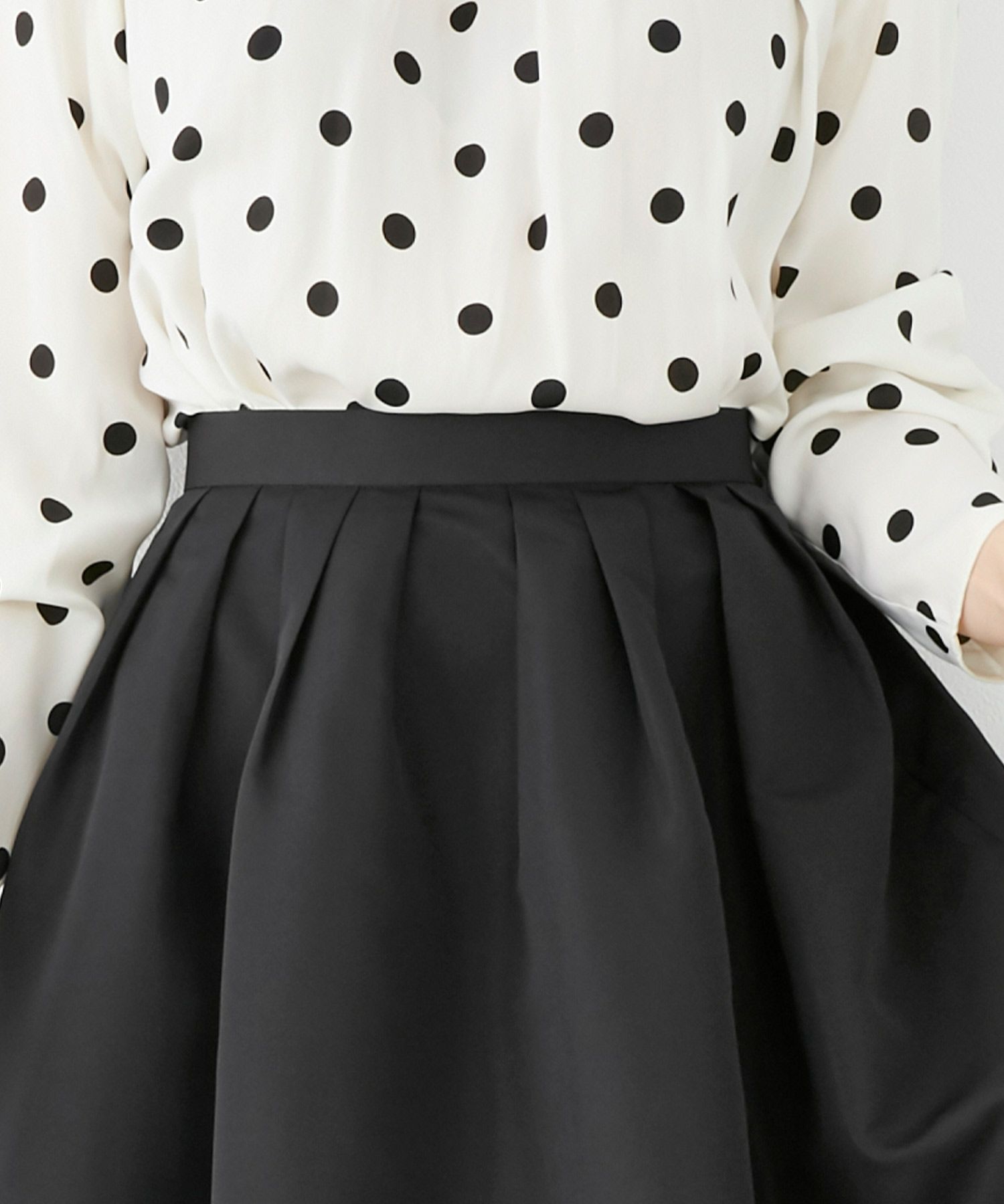 手洗い可 新色追加 S/M/L 日本製 無地 フレア 大人カジュアル きれいめ オケージョン ふんわり ジョイントスペース