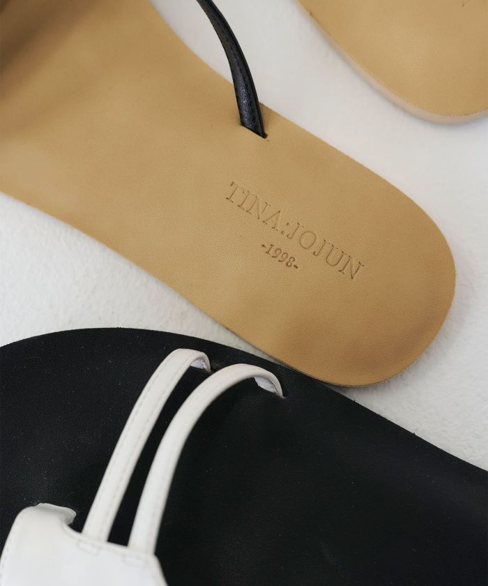 uni's room■アシンメトリー フラットサンダル SS-SS20-01 ALL BLACK｜アシンメトリー フラット サンダル 99-all-241025c