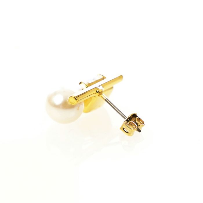 オーロラ ストーン パール ツイン ピアス イヤリング Aurora Stone Pearl Twin Pierce Earring