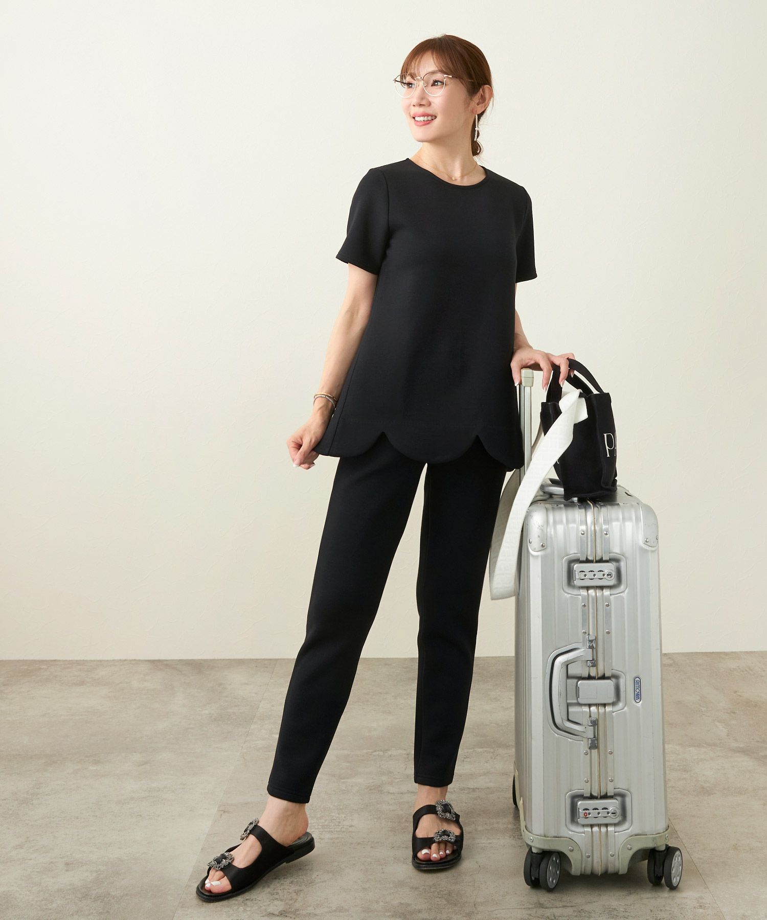 新色追加手洗い可日本製洗濯機ウォッシャブルセットアップ着用可能レディース白黒ストレッチジョイントスペース