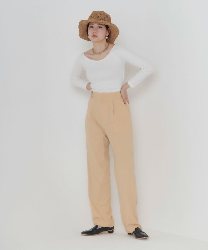 tina jojun 4タック テーパードパンツ 4タック テーパードパンツ TINA：JOJUN 全2色｜tnj711-0826【1】