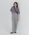 限定Price！SALE チェック柄 ルーズテーパードパンツ TINA