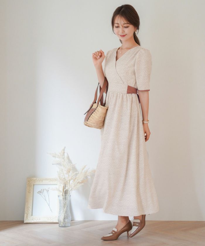 ハート ドット カシュクール ワンピース le reve vaniller 全2色