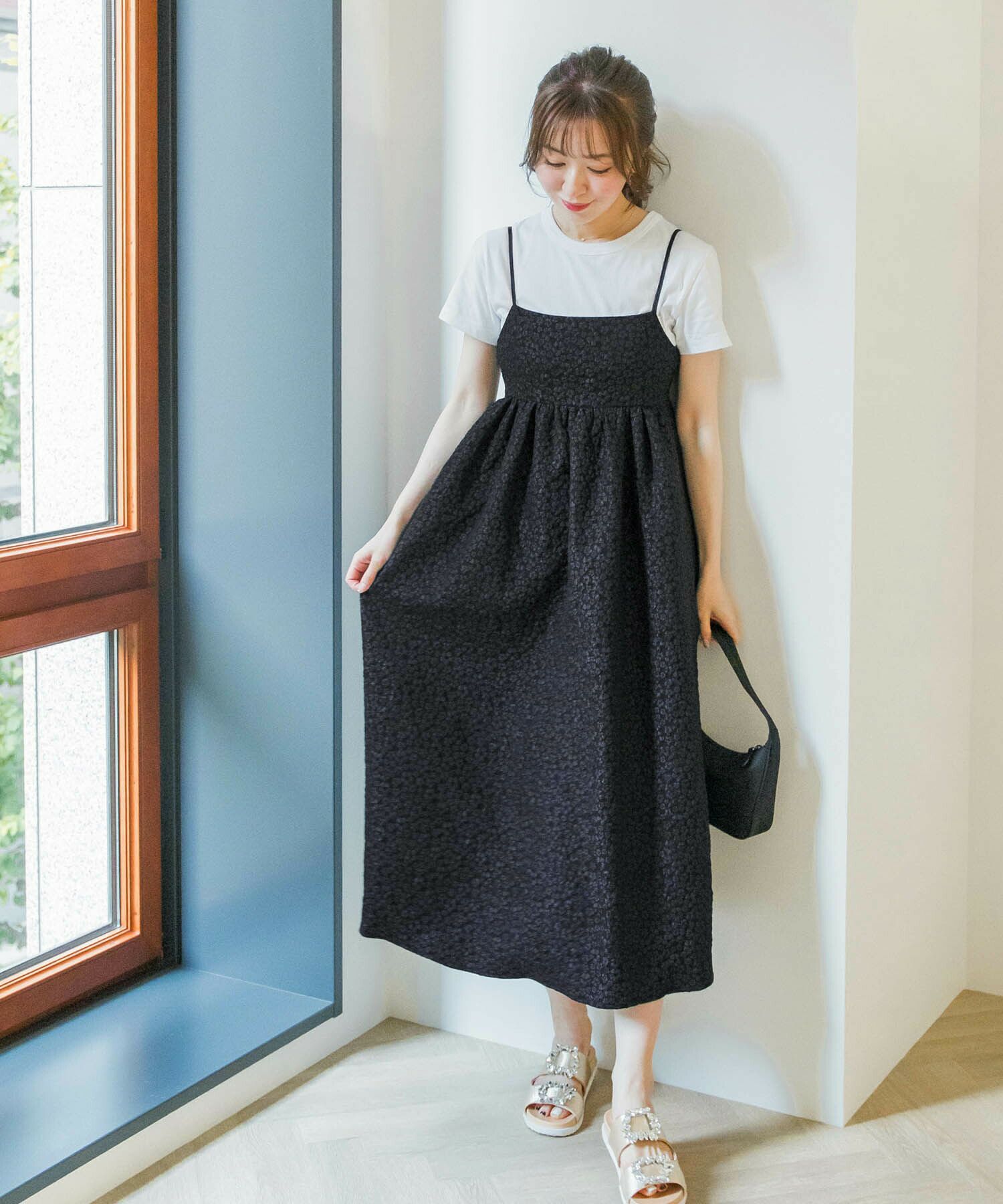 Clearance Sale ジャガード キャミドレス 千葉由佳 And Cherim 全2色 Anc311 0216 1 Clearance Sale ジャガード キャミドレス 千葉由佳 And Cherim 全2色 Anc311 0216 1