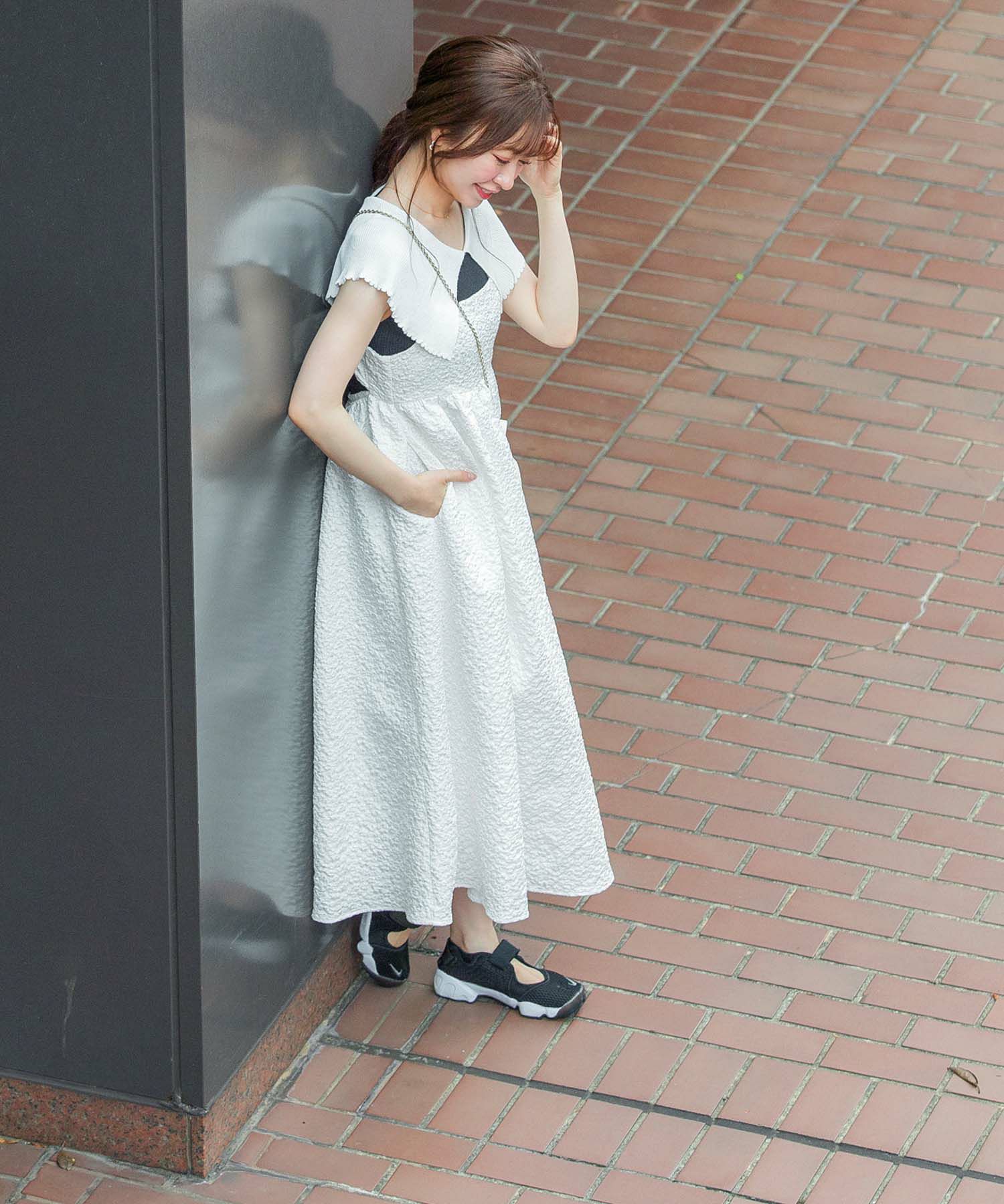 Clearance Sale ジャガード キャミドレス 千葉由佳 And Cherim 全2色 Anc311 0216 1 Clearance Sale ジャガード キャミドレス 千葉由佳 And Cherim 全2色 Anc311 0216 1