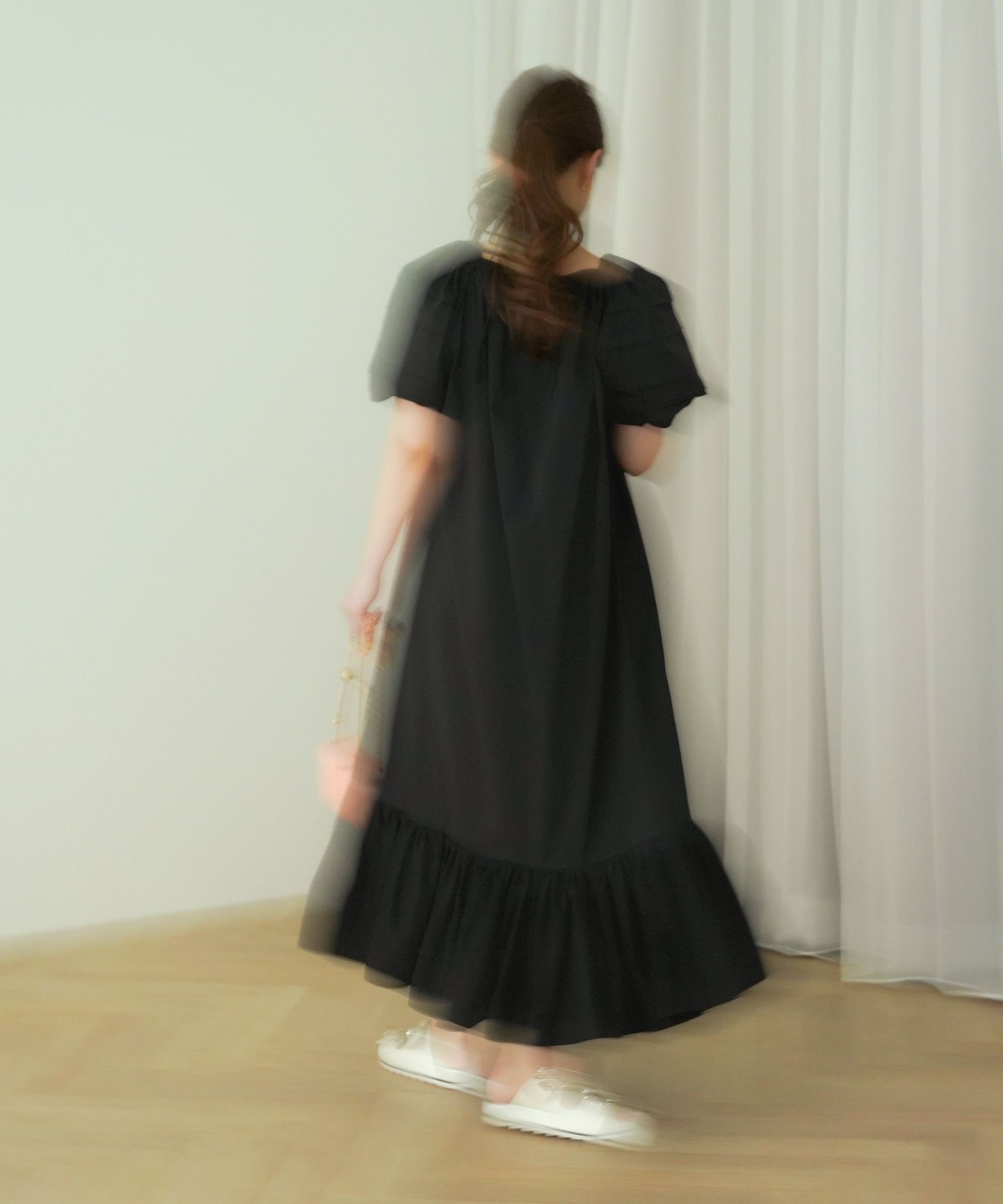 Aライン タックスリーブ ワンピース Joint Space×aya 全3色｜jsc311 