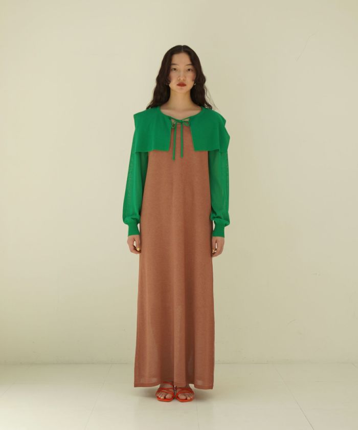 限定Price！SALE プレーティング編み ノースリーブワンピース