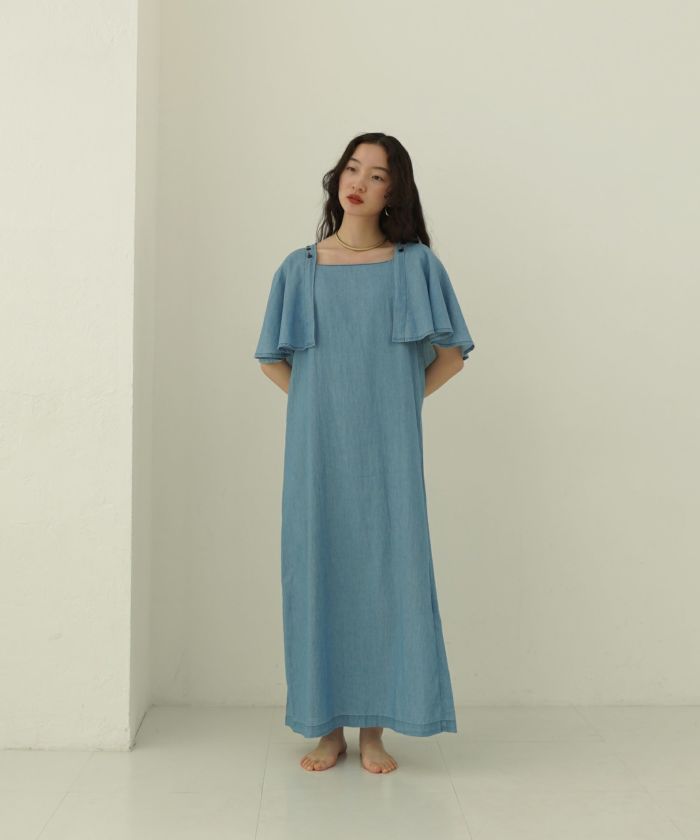 限定Price！SALE Indian cotton sheer denim 2WAYワンピース TINA：JOJUN  全2色｜tnj311-0137【1】 - 半袖・ノースリーブ商品一覧 - Joint Space