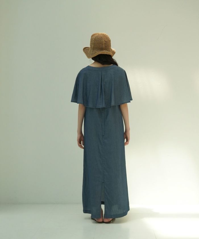 限定Price！SALE Indian cotton sheer denim 2WAYワンピース