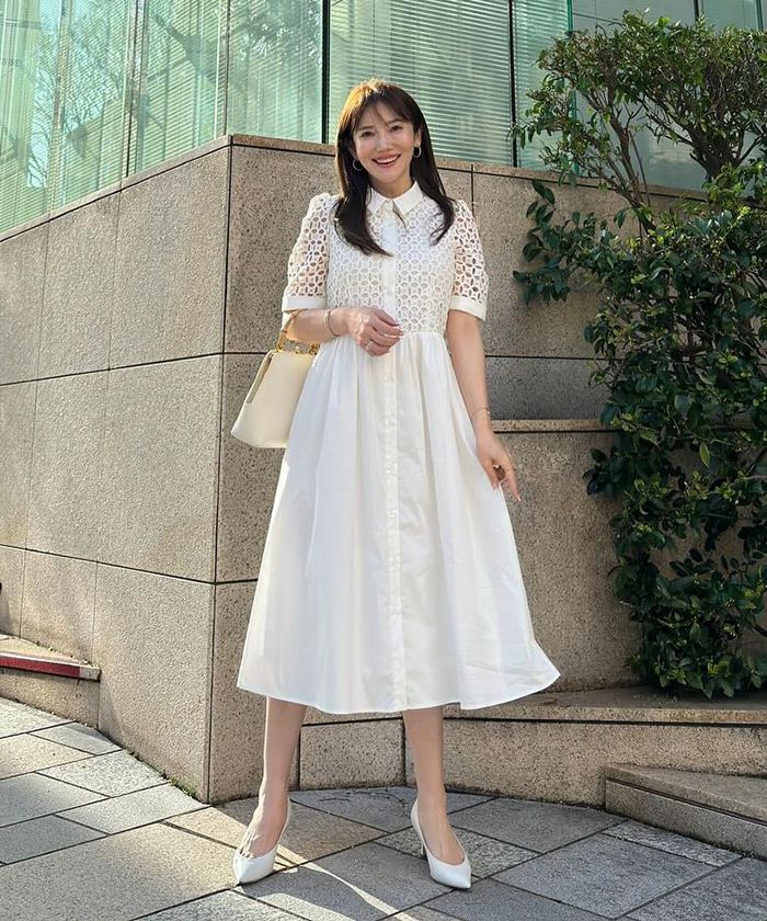 新色追加/手洗い可/上品/エレガント/襟付き/レース/半袖/前開き/授乳