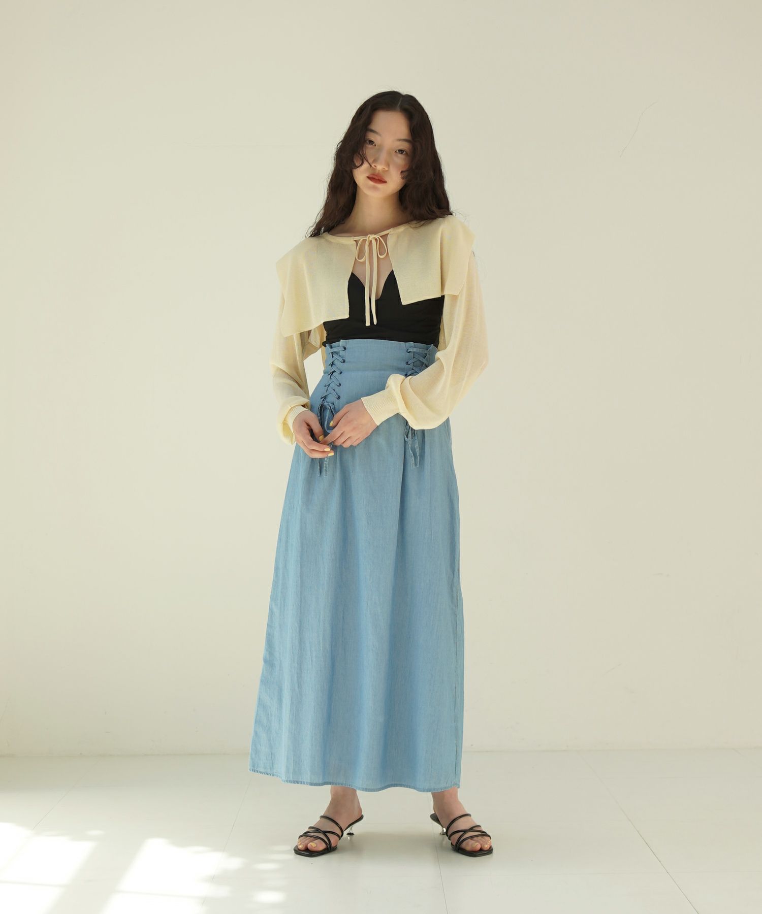 トップス/ボレロ/グリーン/イエロー/ラベンダー